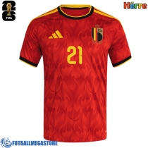 Fotballdrakt Herre Belgia Timothy Castagne #21 Hjemmedrakt VM 2026 Kortermet